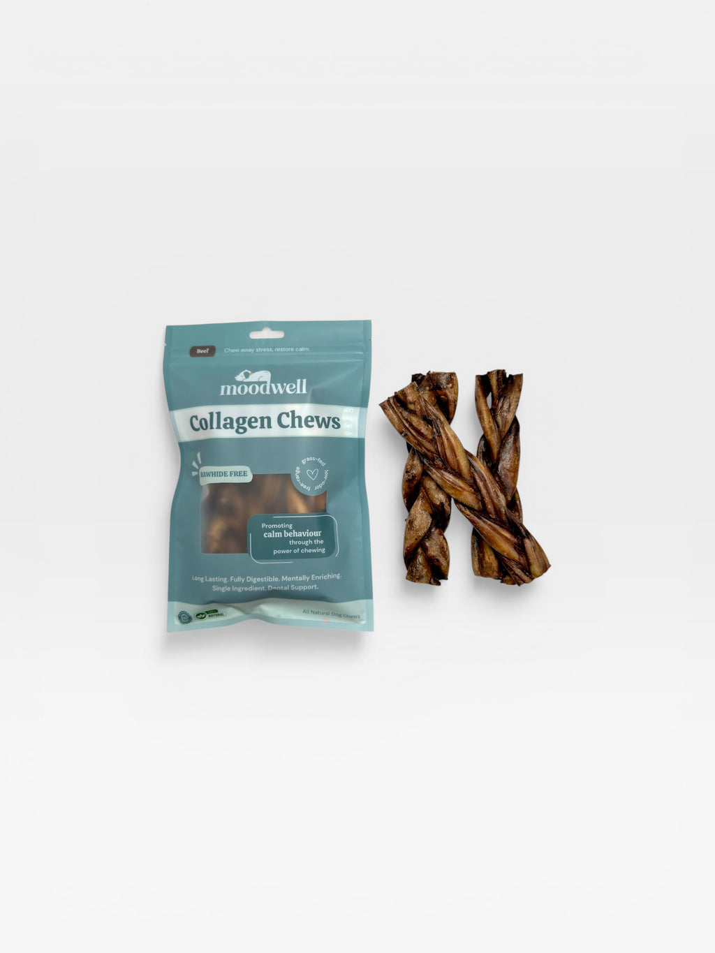 6" Liver-Infused Braided Collagen Chew