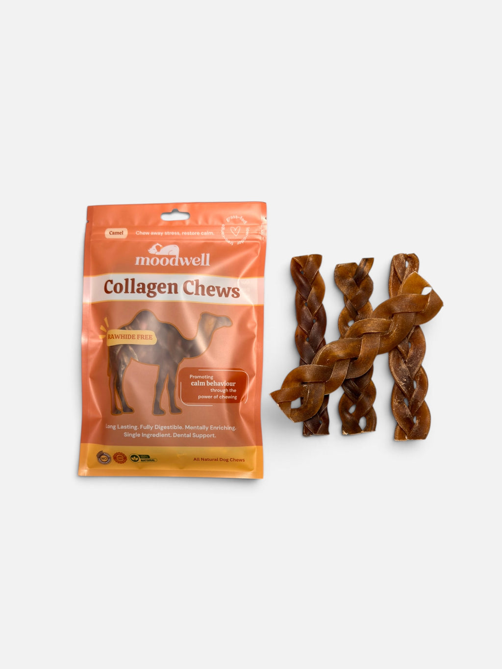 6" Braided Camel Collagen Chew